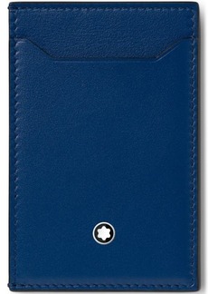 Montblanc Meisterstück Leather Card Case in Blue at Nordstrom