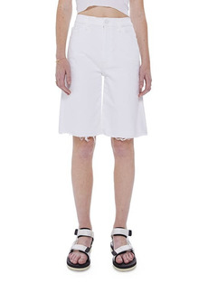 Mother Denim MOTHER The Undercover Frayed Knee Length Denim Shorts in Totally Innocent at Nordstrom