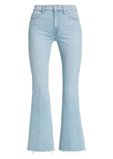 Mother Denim The Weekender FrayMid-Rise Stretch Flared Jeans