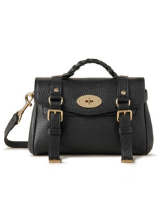 Mulberry Mini Alexa Leather Satchel in Black at Nordstrom