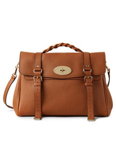 Mulberry Oversize Alexa Leather Satchel in Chestnut at Nordstrom