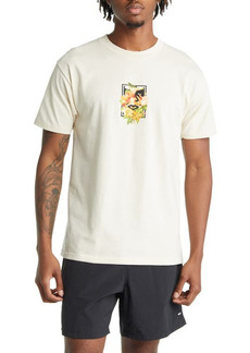 Obey Floral Icon Face Graphic Tee in Cream at Nordstrom