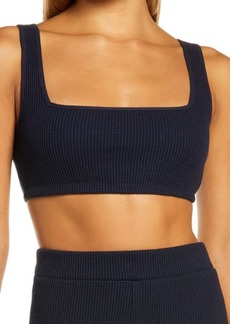 Onia Waffle Knit Bralette in Deep Navy at Nordstrom