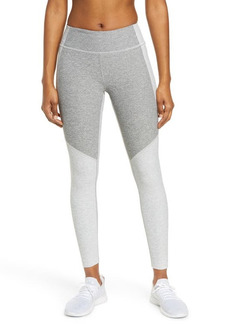 Outdoor Voices Two-Tone Warmup Crop Leggings in Dove/Ash at Nordstrom