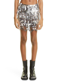 paco rabanne Embellished Miniskirt in Silver at Nordstrom