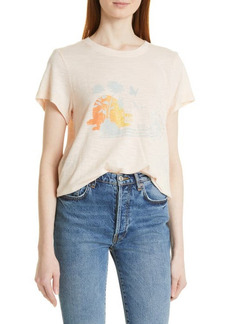PAIGE Ellison Graphic Tee in Pale Pink at Nordstrom