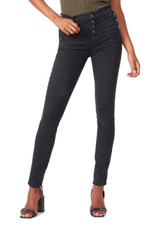 PAIGE Emmie High Waist Ultra Skinny Jeans in Black Willow at Nordstrom