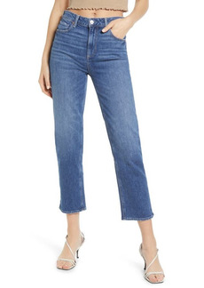 PAIGE Stella Straight Leg Crop Jeans in Roadhouse at Nordstrom