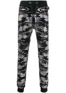 Philipp Plein camouflage-print track trousers