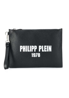 Philipp Plein textured clutch bag