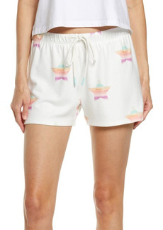 PJ Salvage Stardust Pajama Shorts in Ivory at Nordstrom