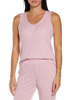 PJ Salvage Text Essential Tank in Lilac Rose at Nordstrom