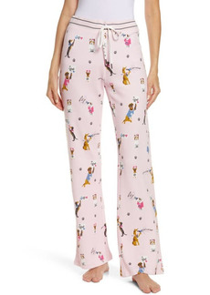 PJ Salvage Woof Love Pajama Pants in Blush at Nordstrom
