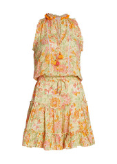 Poupette St Barth Clara Floral Ruffled Mini Dress