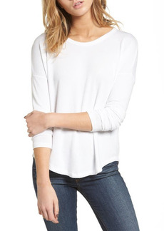 rag & bone The Knit Long Sleeve Tee in White at Nordstrom