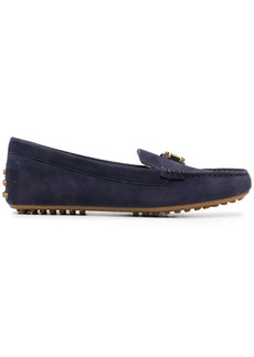 Ralph Lauren logo-lettering leather loafers