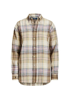 Ralph Lauren: Polo Oversized Plaid Linen Shirt