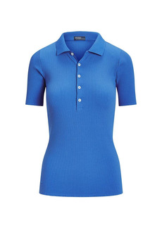 Ralph Lauren: Polo Rib-Knit Fitted Polo Top