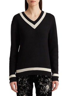 Ralph Lauren Silk-Cotton Cricket Sweater