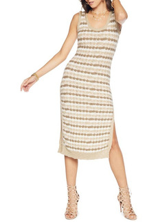Ramy Brook Nori Scallop Cotton Blend Knit Dress in Neutral Combo at Nordstrom