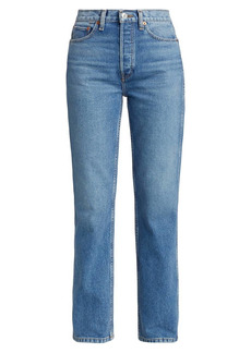 Re/Done 90s High-Rise Straight-Leg Jeans