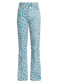 Re/Done Floral Bootcut Jeans
