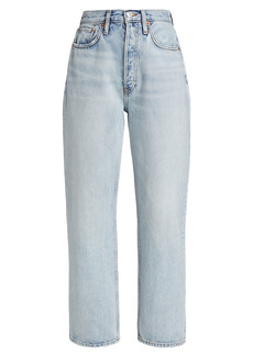 Re/Done Straight-Fit Cropped Jeans