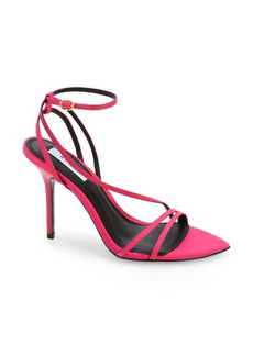 Reiss Adela Ankle Strap Pointed Toe Sandal in Bright Pink at Nordstrom