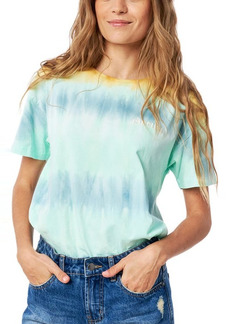 Rip Curl Salty Sea Tie Dye Cotton Logo T-Shirt in Light Aqua at Nordstrom