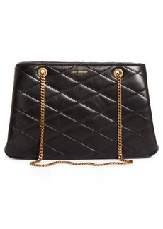Saint Laurent Medium Melody Quilted Lambskin Bag in Nero at Nordstrom