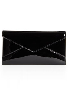 Saint Laurent Paloma Patent Leather Envelope Clutch in Nero at Nordstrom