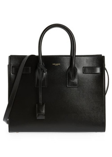 Saint Laurent Small Sac de Jour Leather Tote with Pouch in Nero/Nero at Nordstrom