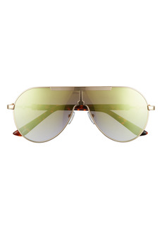 Sam Edelman 60mm Gradient Shield Sunglasses in Gold at Nordstrom
