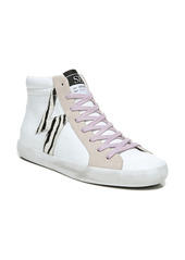 Sam Edelman Avon High Top Platform Sneaker in Ivory/Pale Lilac Leather at Nordstrom