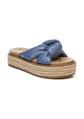 Sam Edelman Kory Platform Slide Sandal in Marlin Blue Leather at Nordstrom
