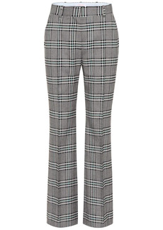 See by Chloé Checked high-rise wide-leg pants