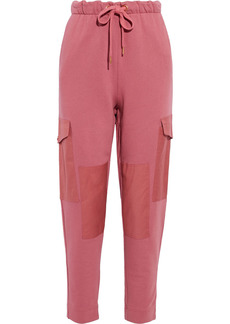 See By Chloé Woman Twill-appliquéd French Cotton-terry Track Pants Pink