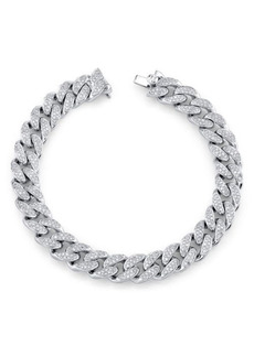 SHAY Pavé Diamond Link Bracelet in White Gold at Nordstrom