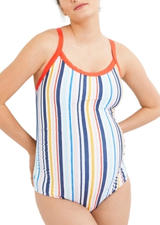 Gray Malin x Splendid Maternity One-Piece Striped Swimsuit