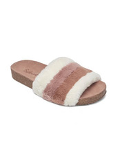 Splendid Robin Stripe Faux Fur Slide Sandal