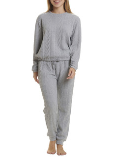 Splendid Women's Ellie Cable Knit 2 Piece Pajama Set