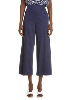 St. John Collection New Cotton Sateen Culottes in Navy at Nordstrom