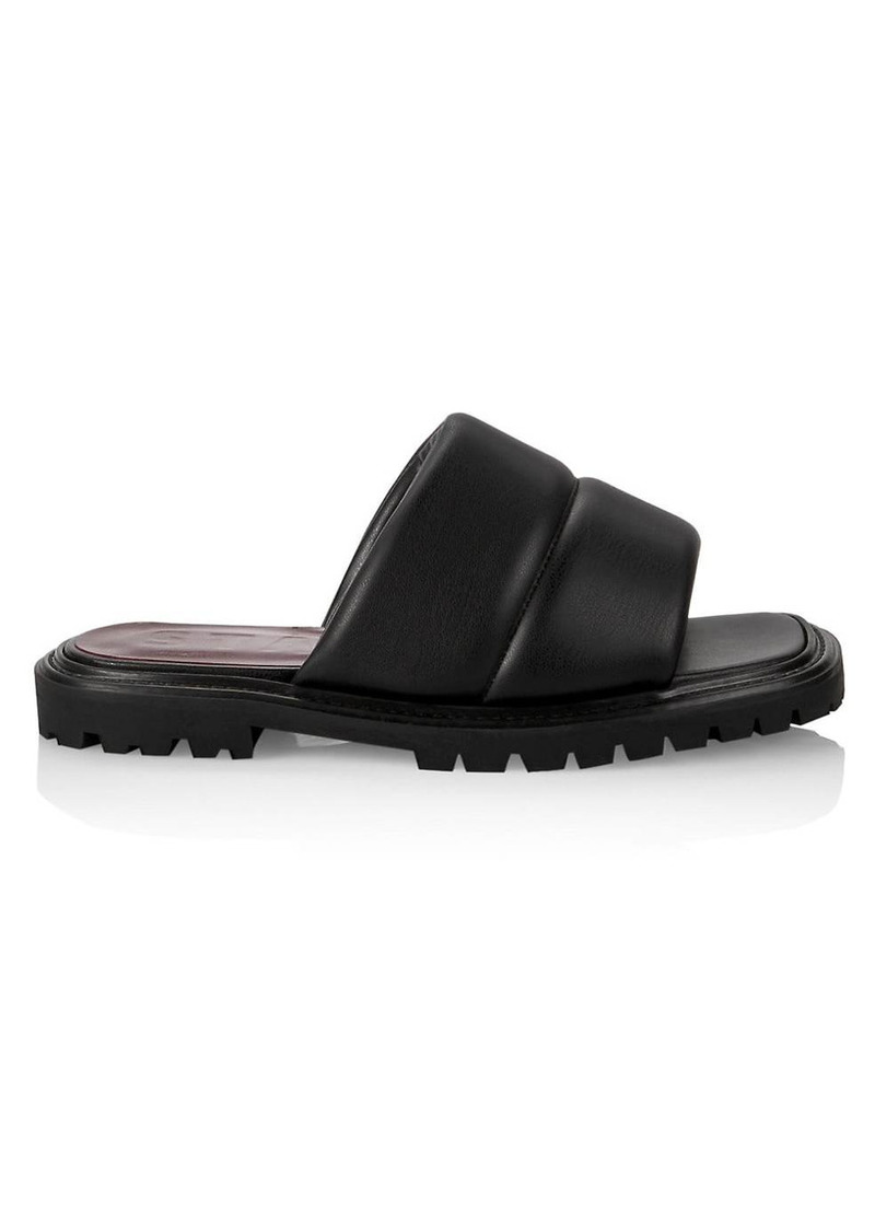 STAUD Astro Padded Vegan Leather Slides