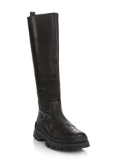 STAUD Bow Leather Tall Boots