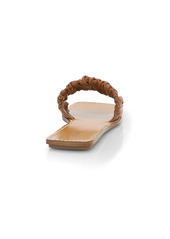 STAUD Nina Ruched Leather Sandals