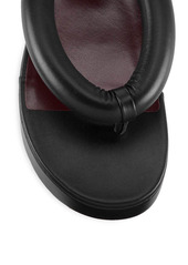 STAUD Rio Leather Platform Thong Sandals