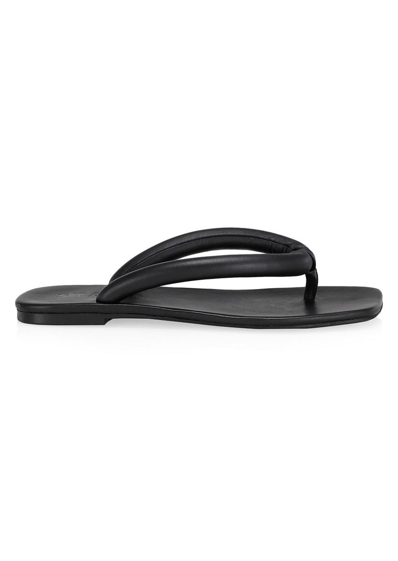 STAUD Rio Leather Thong Sandals