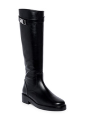 STAUD Claud Tall Riding Buckle Boot in Black at Nordstrom