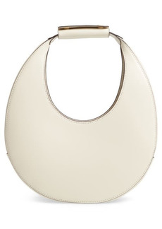 STAUD Leather Moon Bag in Cream at Nordstrom