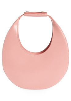 STAUD Leather Moon Bag in Grapefruit at Nordstrom